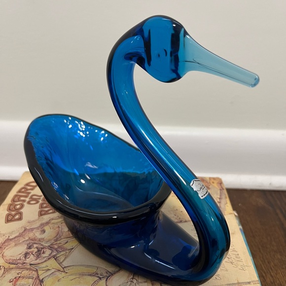 Other - Rainbow Glass Company Blown Glass Swan Dish